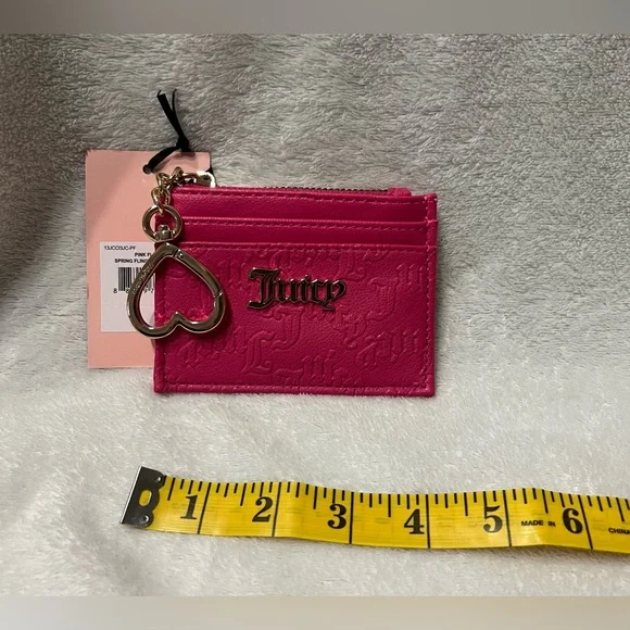 Juicy Couture PINK FLASH SPRING FLING ID CARD CASE NWT - Picture 2 of 5